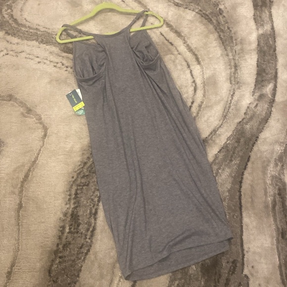 TEK Gear maternity heather gray spaghetti strap stretch, fabric dress size large - Picture 5 of 7